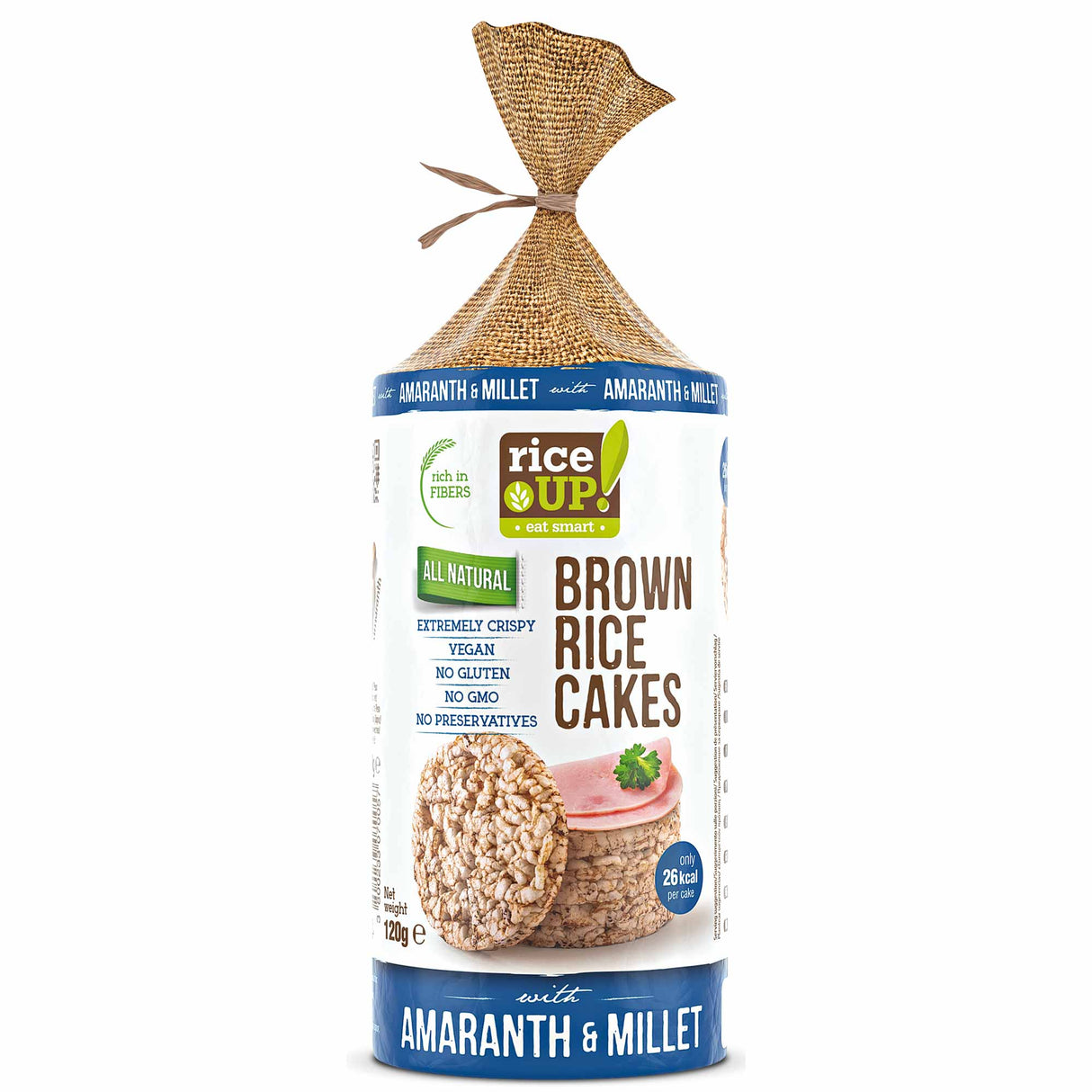Rice UP! Brown Rice Cakes - 120g - Nutra Best Europe