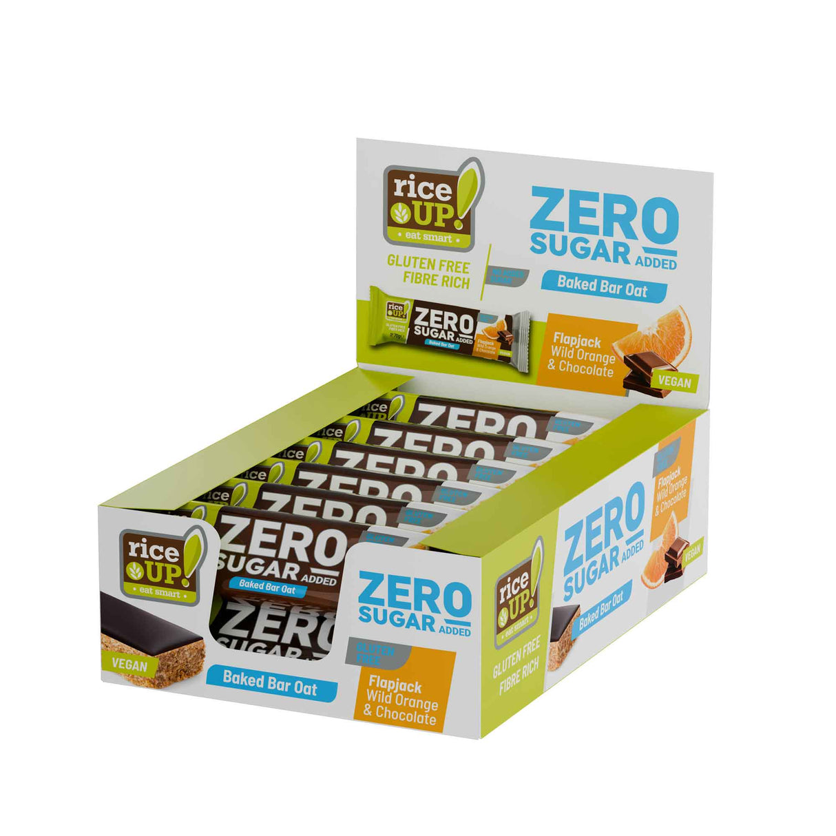 RiceUP! ZERO SUGAR - Flapjack bar - 12 x 70g