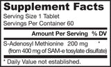 SAM -E 200 mg - 60 таблетки