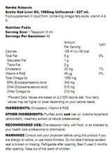 Маслото от чернодробна треска от арктическа треска 1060 mg - 237 ml