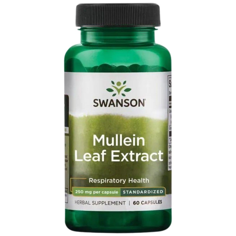 Пълен спектър Mullein Leaf 500 mg - 60 капсули