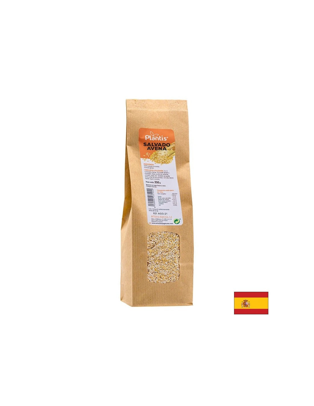 Овес трици - Salvado Avena Plantis® - контрол на холестерола и добро храносмилане, 350 g