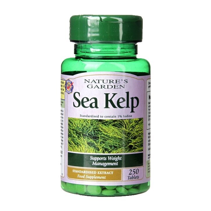 Sea Kelp (Sea Kelp) (морски водорасли, йод 15mg) 525mg 250 таблетки Holland & Barrett