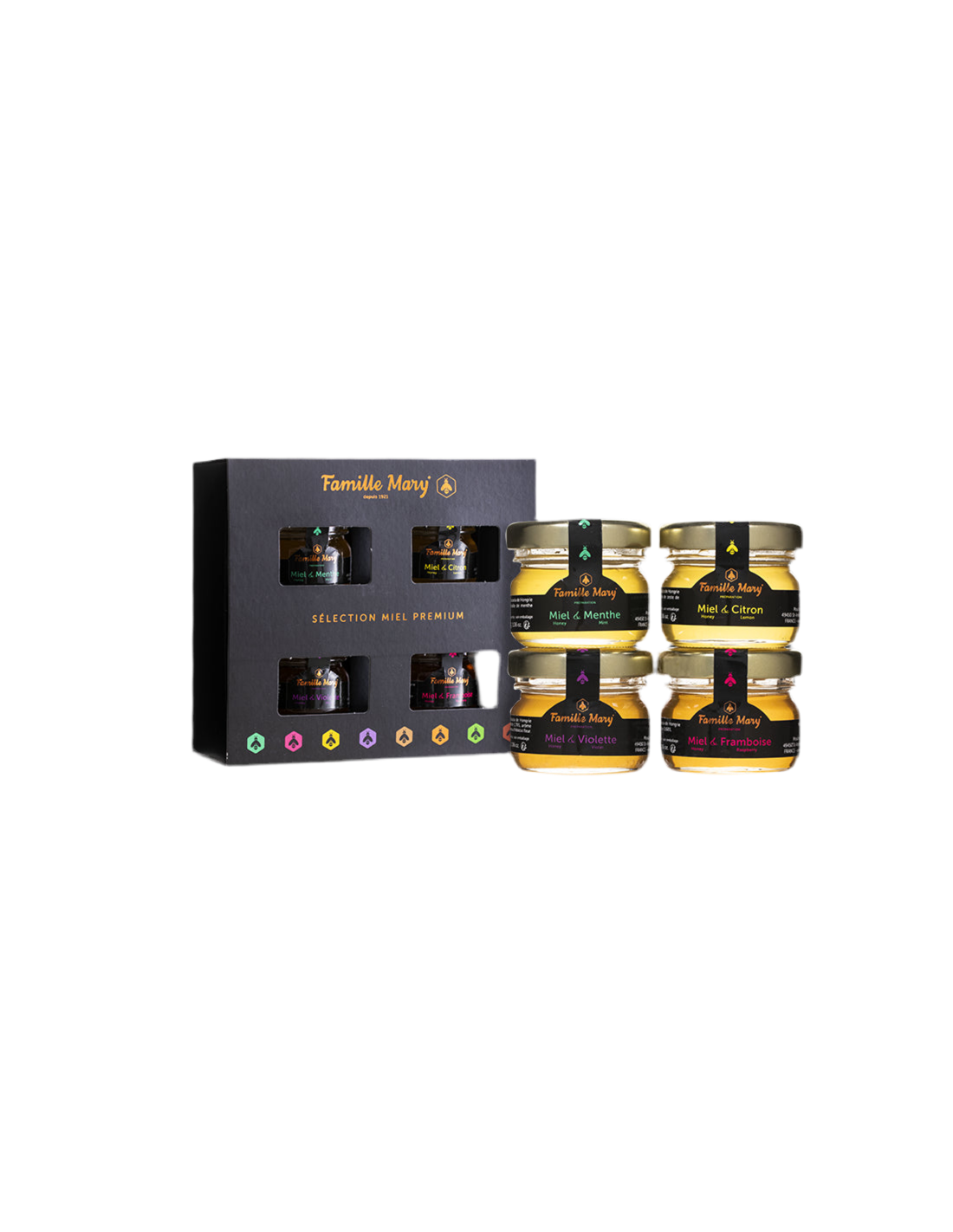 Избор на премиум акакийски мести с етерични масла - Selection Miel Premium, 4 бр. x 30 g
