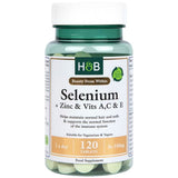 Selenium 100 mcg + цинк и Vits A, C&E - 120 таблетки