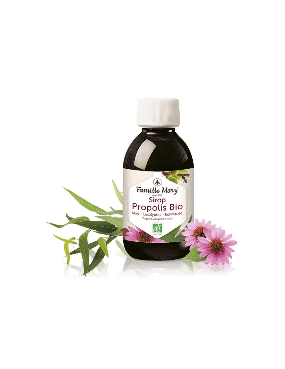 SiRop Propolis Bio (с мед, евкалипт и ехинацея), 150 мл Famille Mary