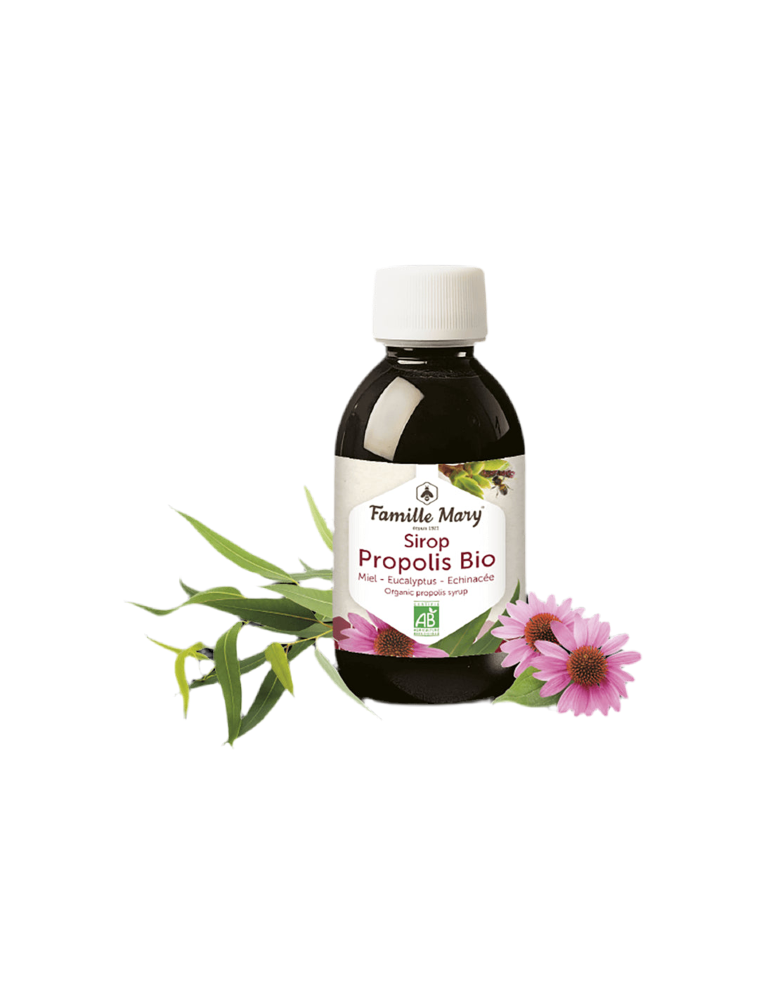 SiRop Propolis Bio (с мед, евкалипт и ехинацея), 150 мл Famille Mary