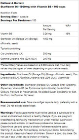 Starflower Oil 1000mg | С витамин В6 - 100 капсули
