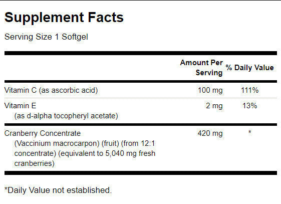 Супер здрави концентрат от червена боровинка 420 mg - 60 гел капсули