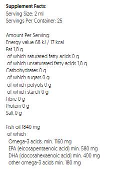 Супер силен течен омега деца 1160 mg - 50 ml