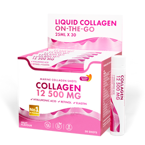 Fish Collagen 12,500 mg with Retinol, Elastin and Hyaluronic Acid - 30 x 25 ml - Nutra Best Europe