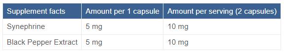Синефрин 10 mg | С пипер - 60 капсули