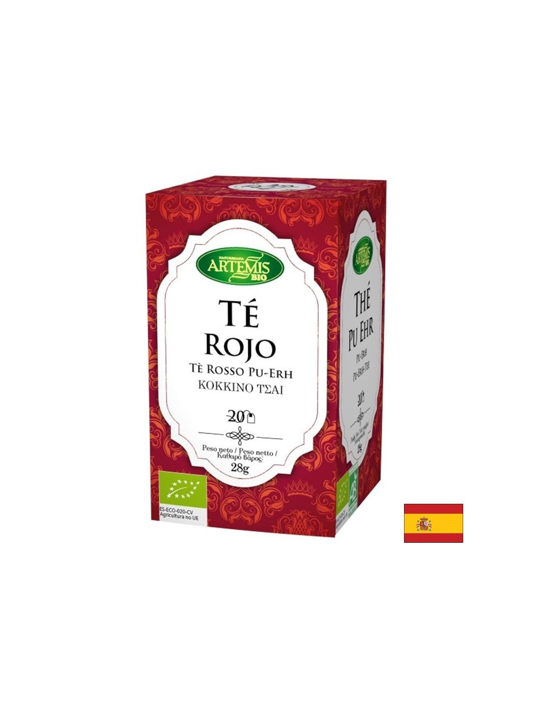 Био с червен чай - Te Rojo, 20 торбички за филтър