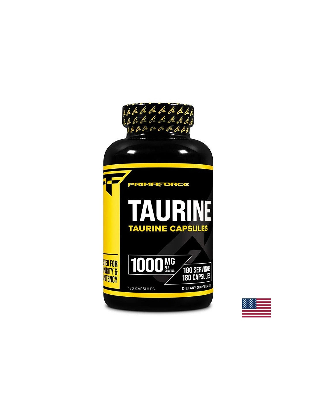 Мускулна функция и издръжливост - таурин, 1000 mg x 180 капсули