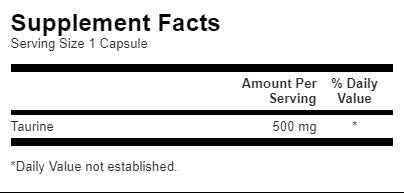 Таурин 500 mg - 100 капсули