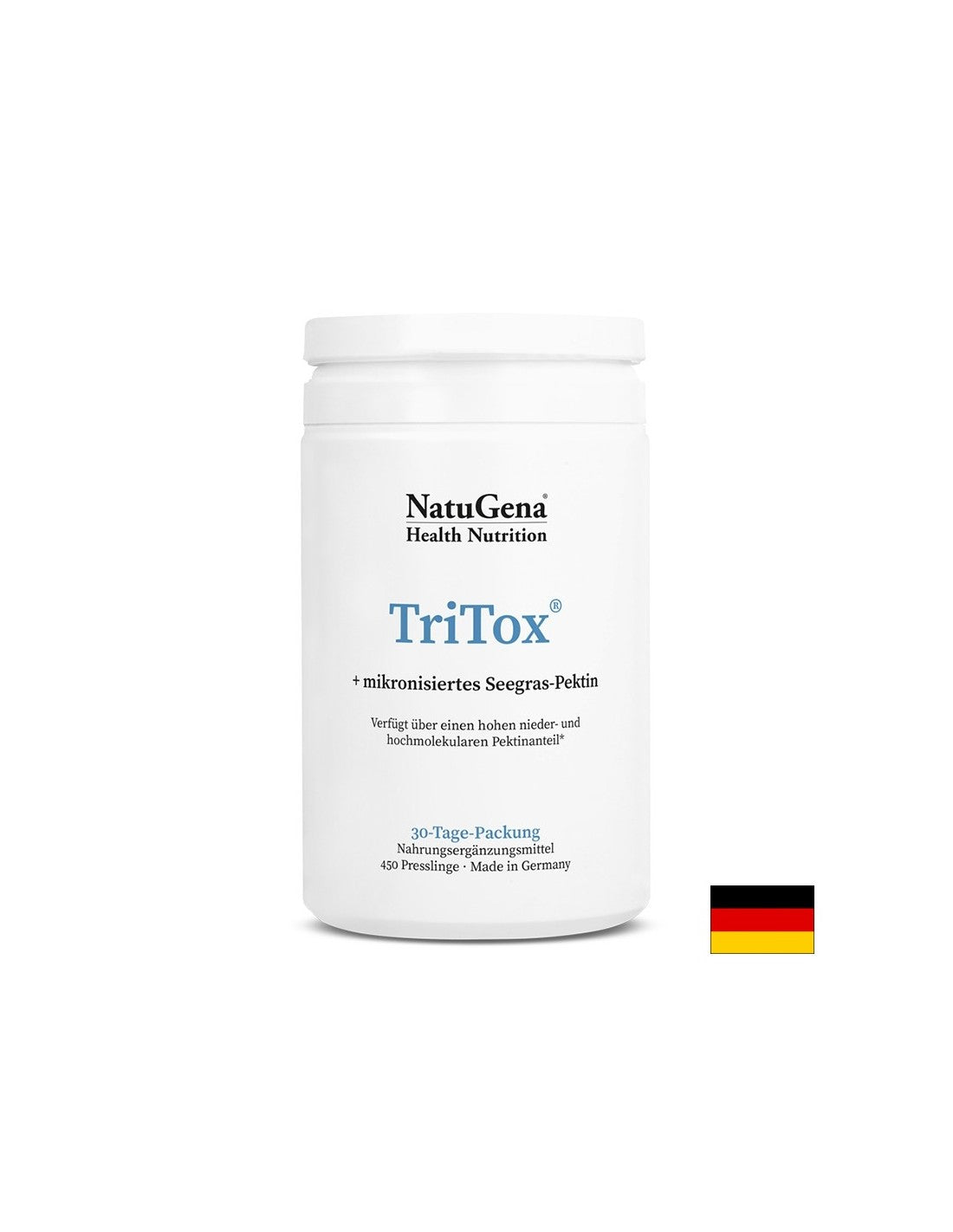 За поддържане на имунитета и нормалното телесно тегло - Tritox® (комплекс от хлорела и пектин от морски водорасли), 450 таблетки