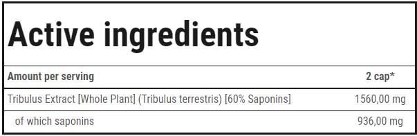 Tribulon - Tribulus terrestris | Елитна мъжка формула - 120 капсули