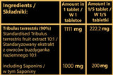 Tribulus 1000 mg | Екстракт от плодове с 90% сапонини - 100 таблетки