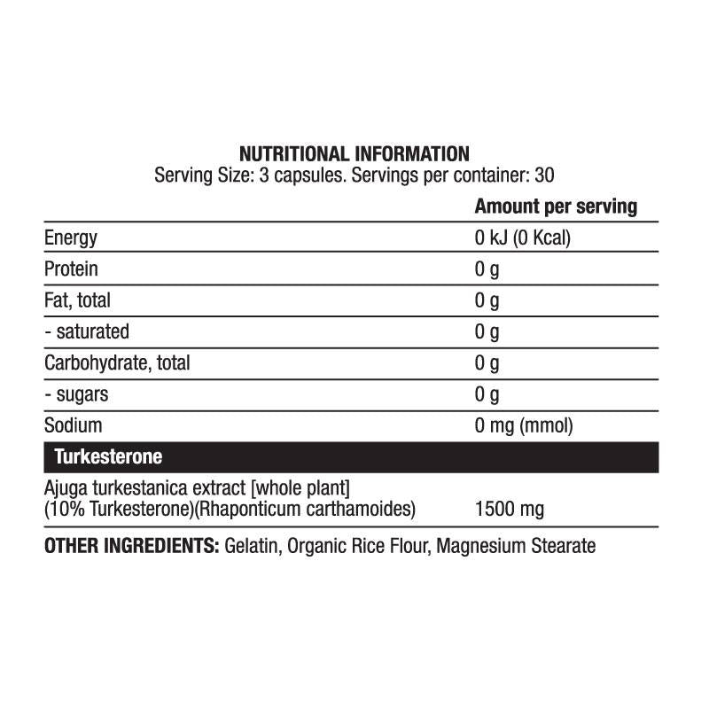 Турчин 1500 mg | Туркестерон екстракт 10% - 90 капсули