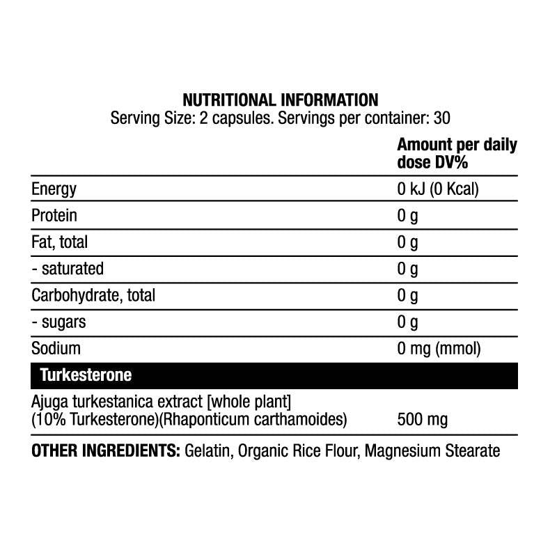 Турчин 500 mg | Туркестеронен екстракт 10% - 60 капсули