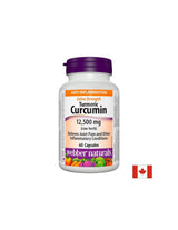 Куркума Curcumin Extra Strength/ Куркума (куркумин) 500 mg x 60 капсули <tc>Webber Naturals</tc>