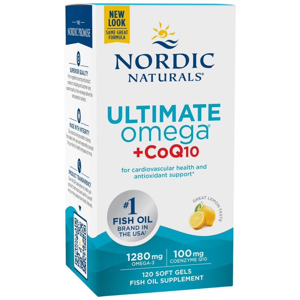 Ultimate Omega 1280 mg + Coq10 - 120 гел капсули