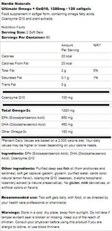 Ultimate Omega 1280 mg + Coq10 - 60 гел капсули