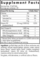 Ultimate Omega -D3 Sport 1480 mg - 60 гел капсули