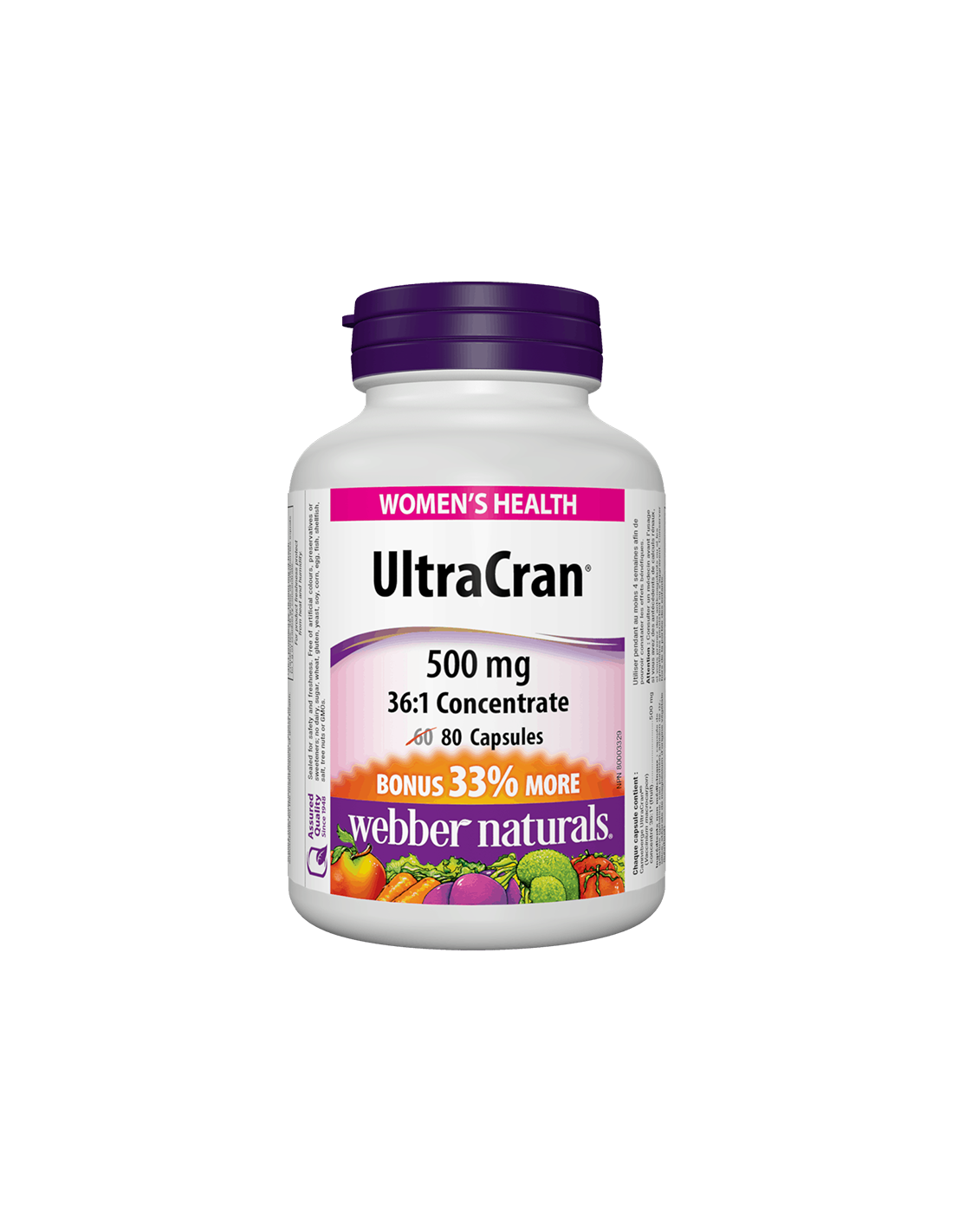 Ultracran® / Cranberry 36: 1 концентрат 500 mg x 80 капсули