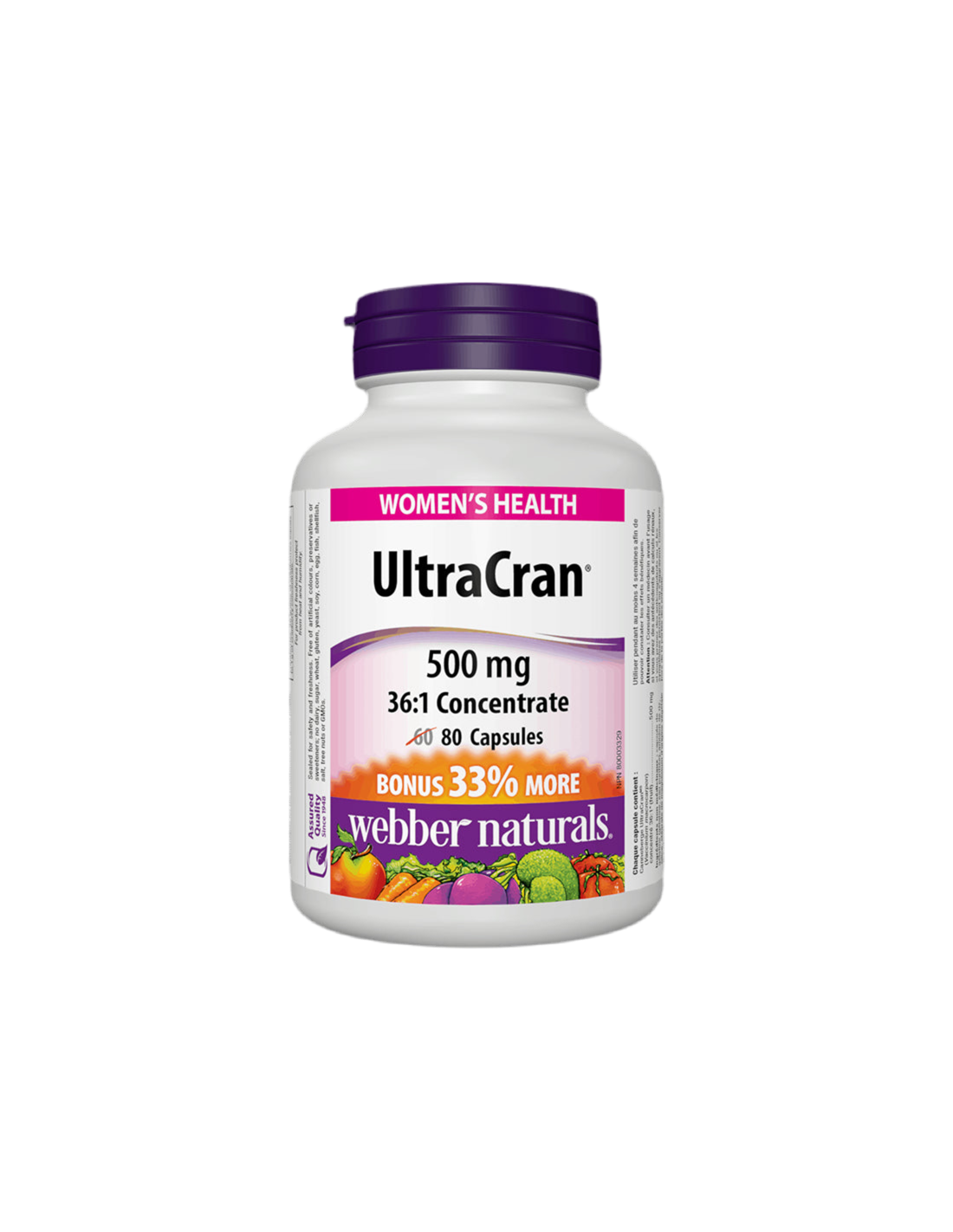 Ultracran® / Cranberry 36: 1 концентрат 500 mg x 80 капсули