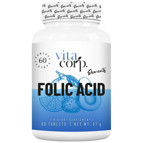 Folic Acid 500 mcg - 60 Tablets - Nutra Best Europe