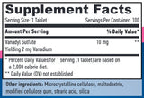 Ванадил сулфат 10 mg / 100 раздели.