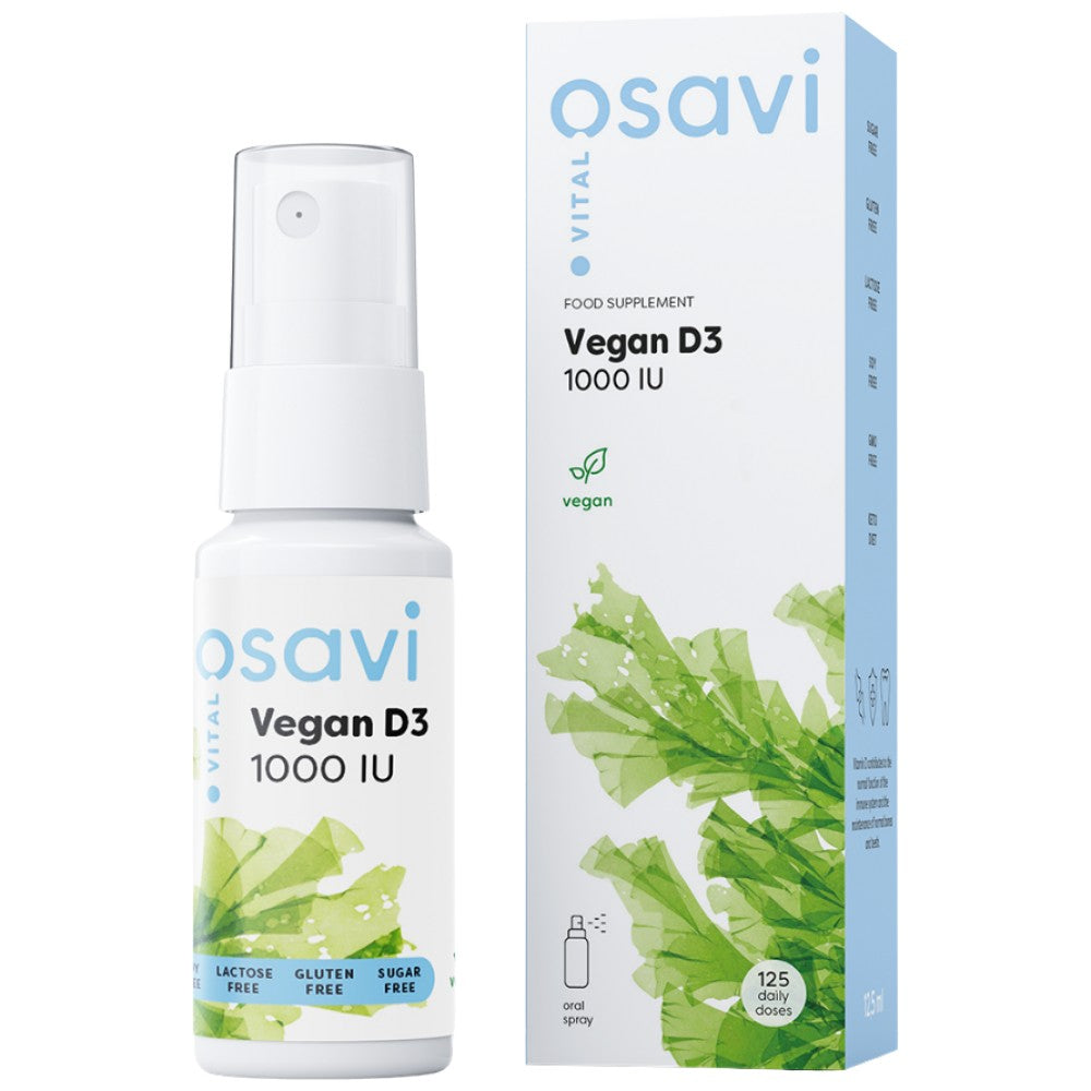 Веган D3 1000 IU | Орален спрей - 12,5 ml