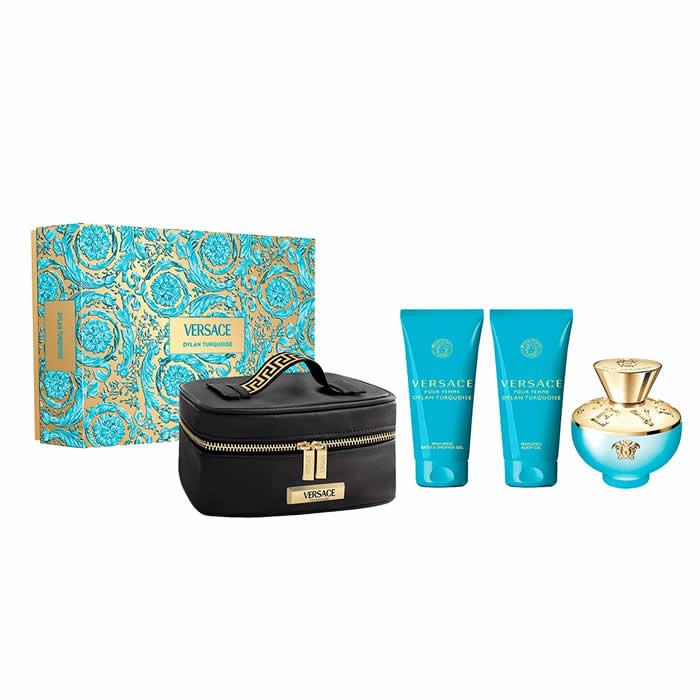 <tc>VERSACE</tc> Dylan Torquoise Eau de Toilette Spray 100ml комплект 4 бр
