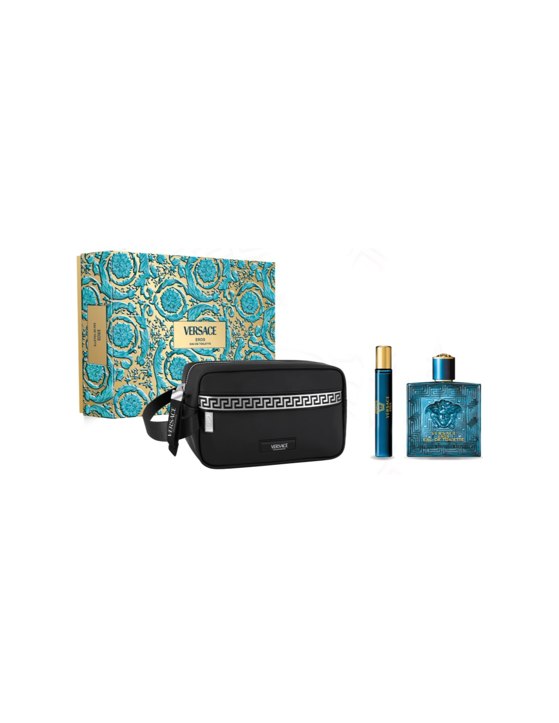 <tc>VERSACE</tc> Eros Eau De Toilette Spray 100ml Коледен комплект 3 части
