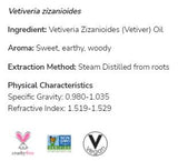 Vetiver Oil | 100% чист ветиверия Zizanioides - 10 ml