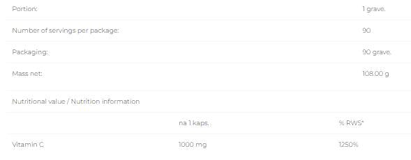 Витамин С 1000 mg - 90 капсули