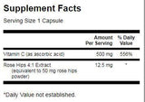 Витамин С с розови бедра 500 mg - 250 капсули