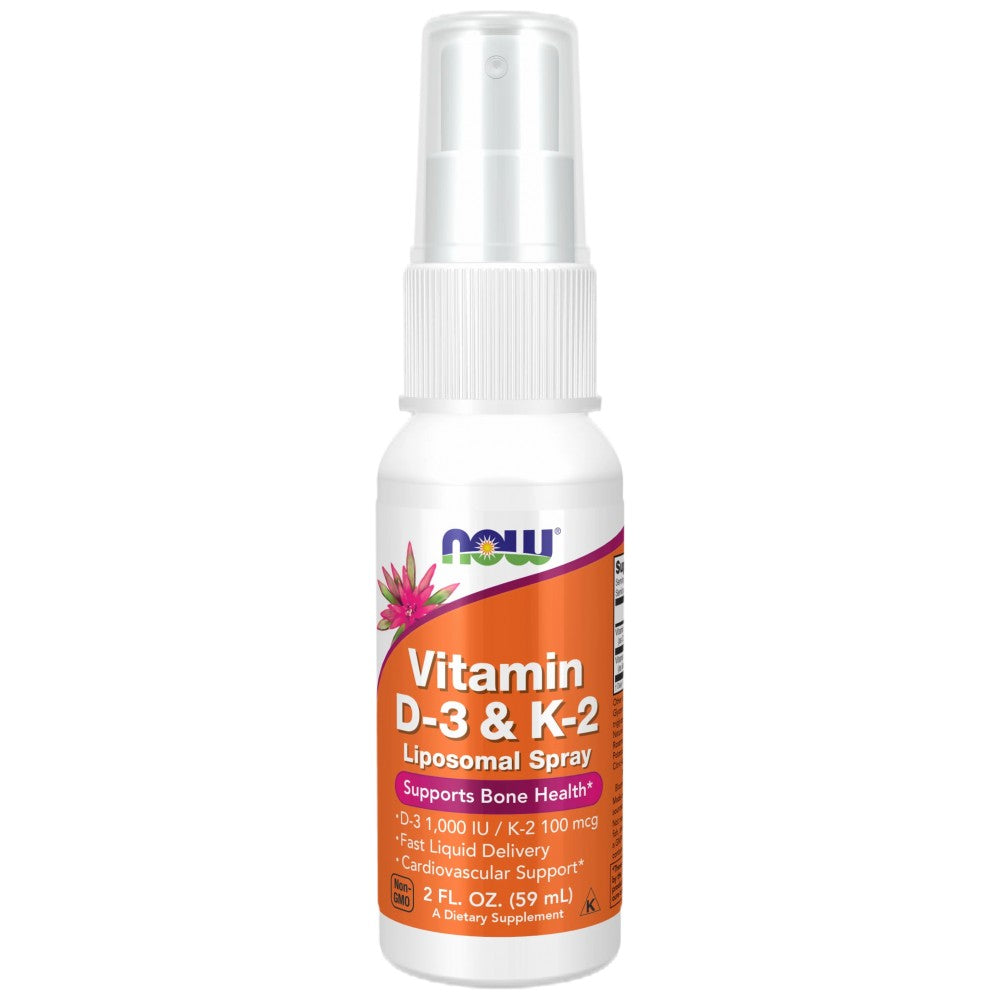 Витамин D-3 1000 IU & K-2 100 MCG | Липозомен спрей - 59 ml