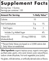 Витамин D3 Gummies Sport 1000 IU - 120 Gummies