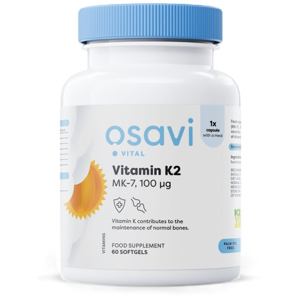 Витамин К2 MK -7 100 mcg - 60 гел капсули