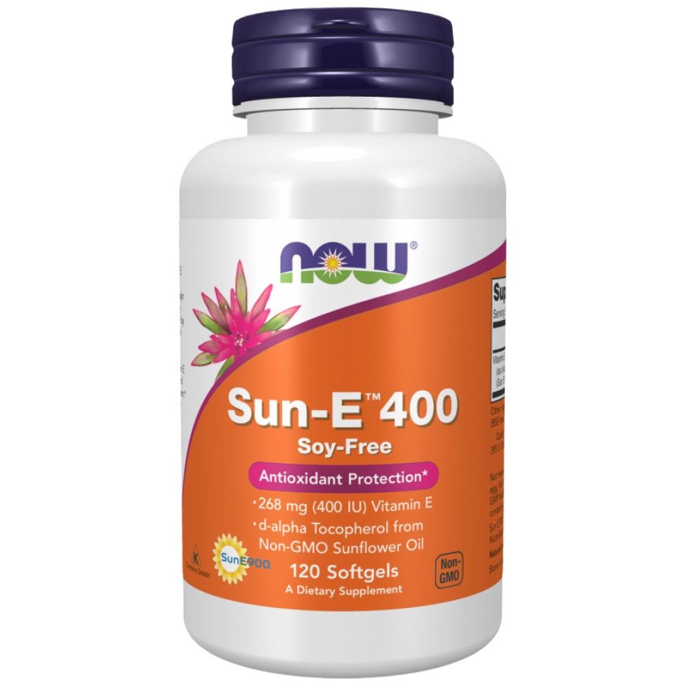 Витамин E / Sun -E 400 IU - 120 гел капсули