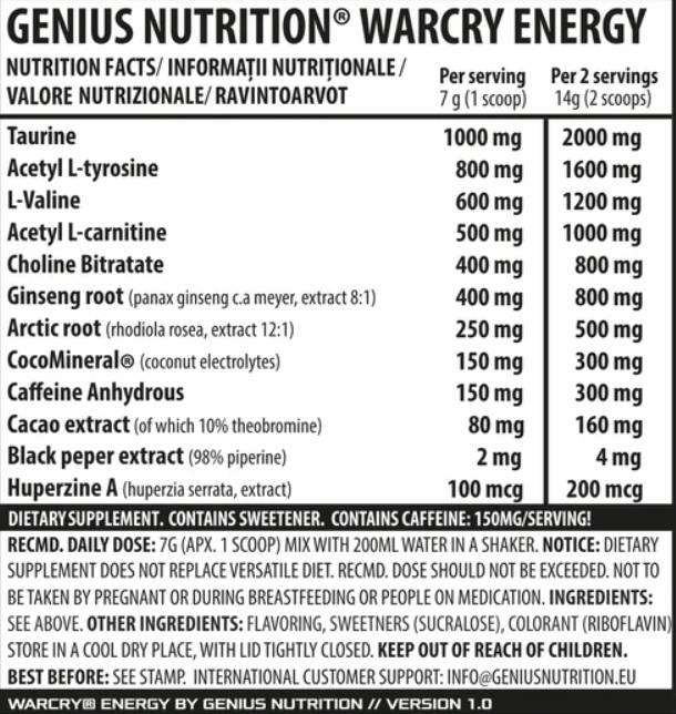 Warcry Energy - 300 грама