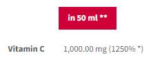 Витамин С 2000 изстрел - 100 ml