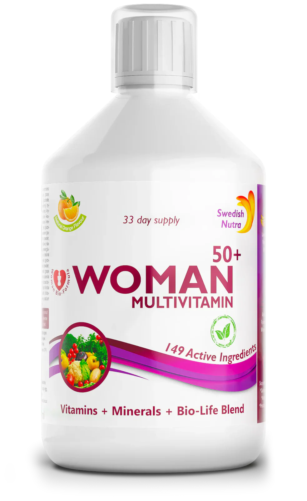 Жени 50+ мултивитамини за жени с колаген 1497 mg - 149 активни съставки /500 ml /