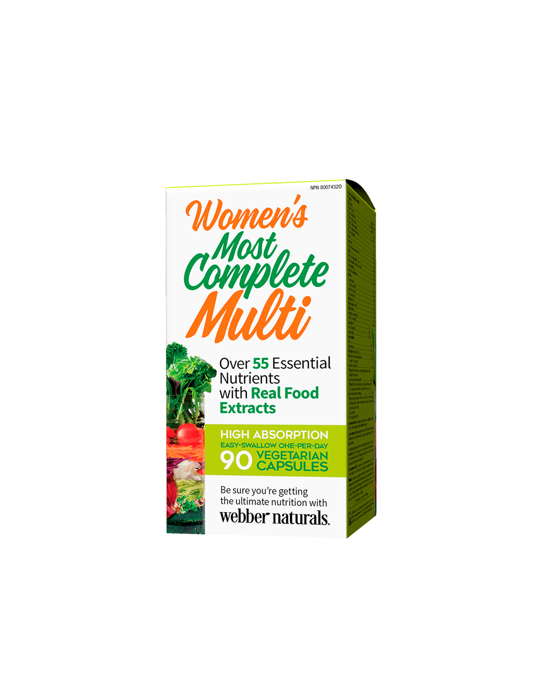 Мултивитамини за жени - най-пълната мултивитамина за жени, 90 V капсули <tc>Webber Naturals</tc>