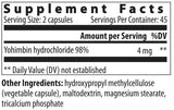 Yohimbe hcl 2 mg 90 капсули