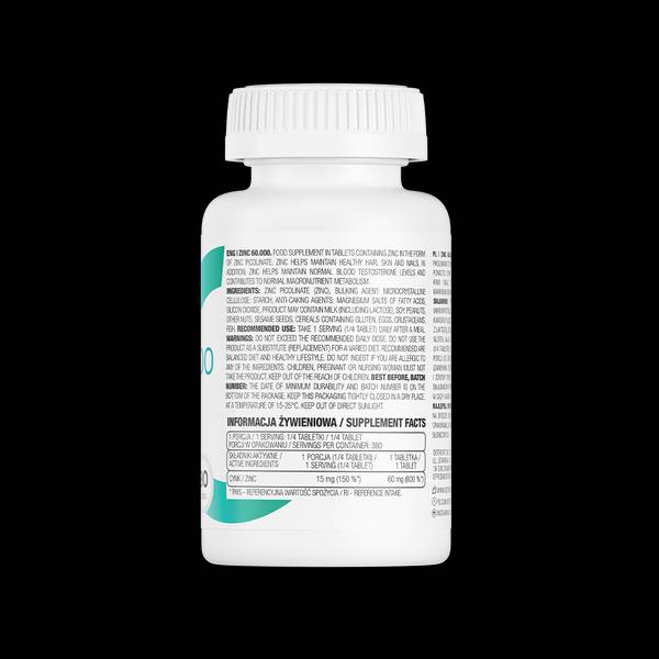 Цинк 60 000 | Цинков пиколинат 60 mg 90 таблетки