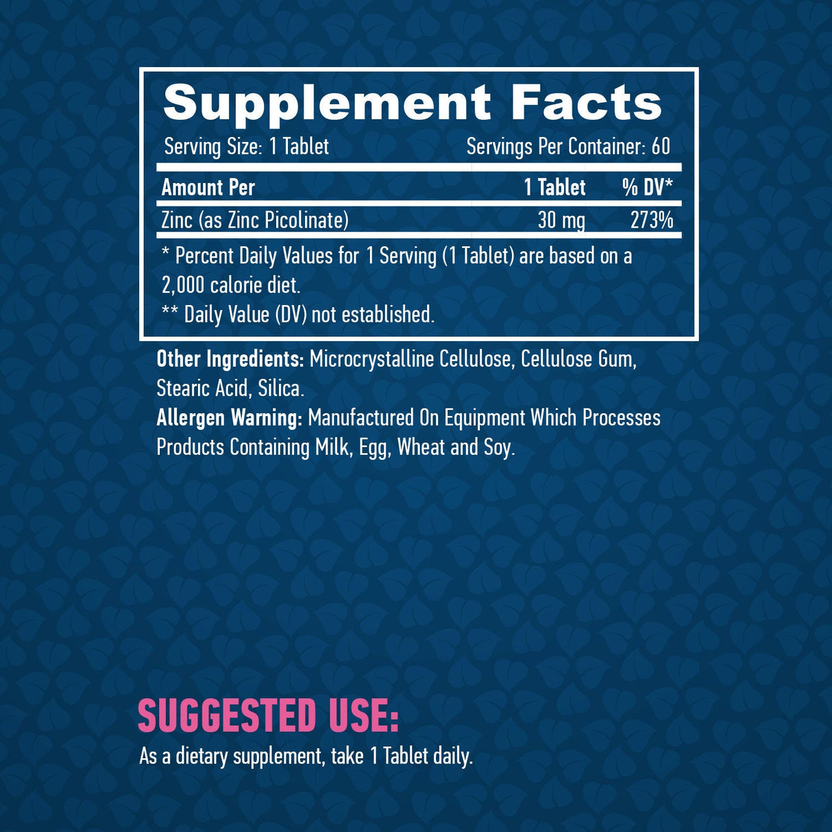 Цинк пиколизиране 30 mg. / 60 раздела.