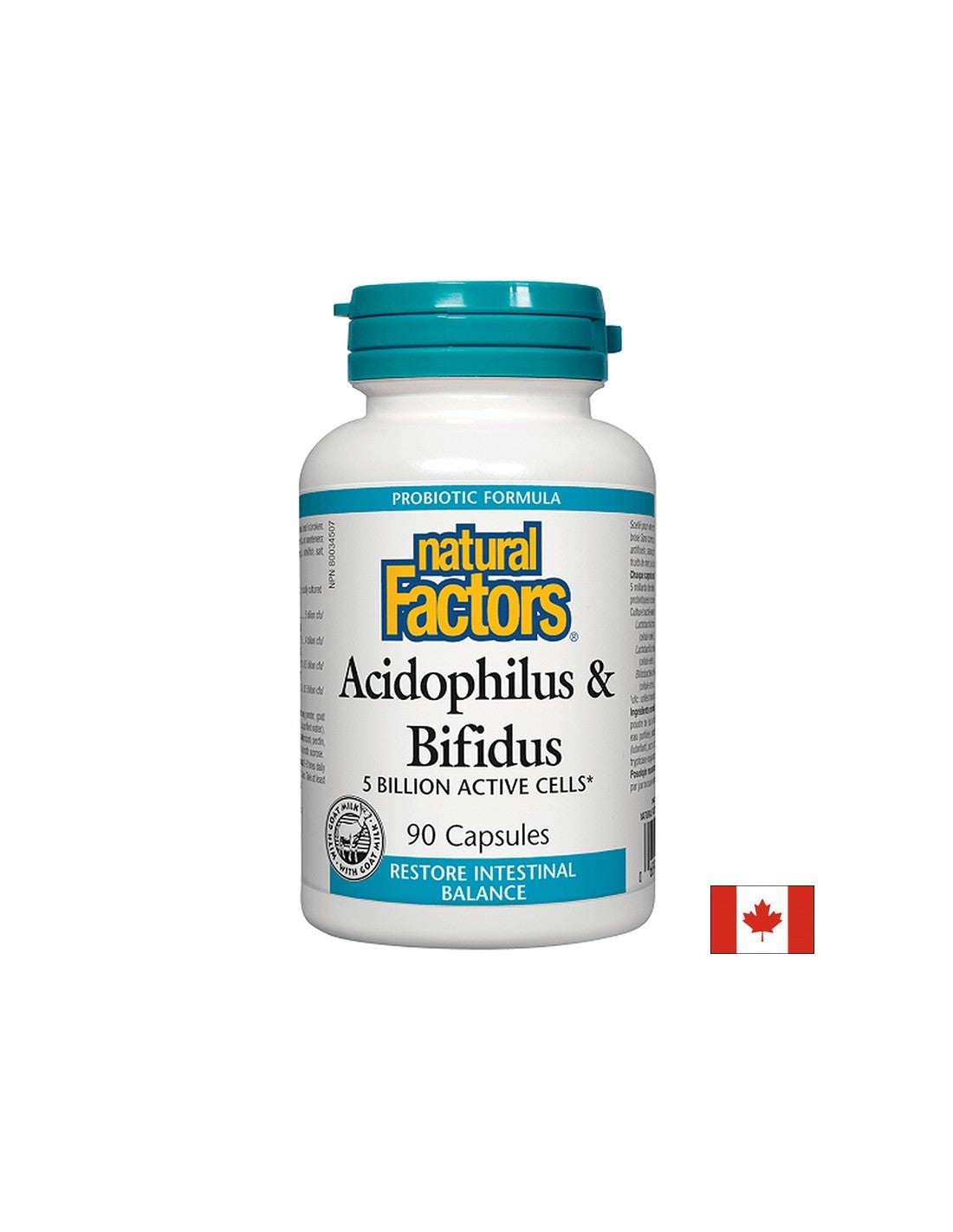 Acidophilus & Bifidus | 5 милиарда активни клетки - 90 капсули